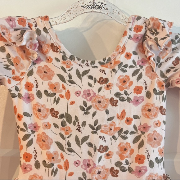 Cheeky Plum Floral Leotard Size 2T - Picture 2 of 5